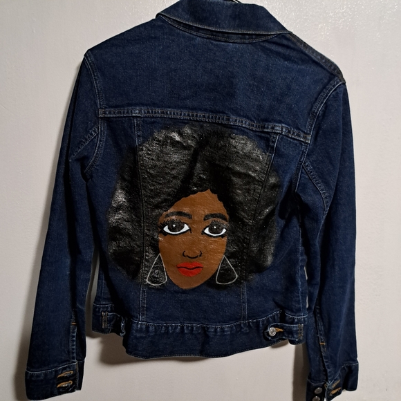 Levi's brand denim jacket Juniors size M - Picture 3 of 4